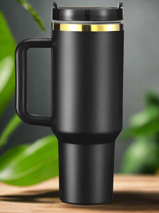 40 Oz Black Gold Tumbler